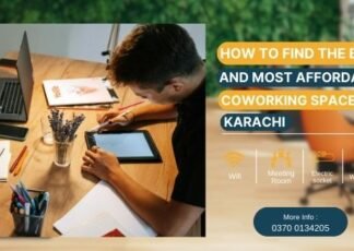 Professionals working in a coworking space in Karachi environment.