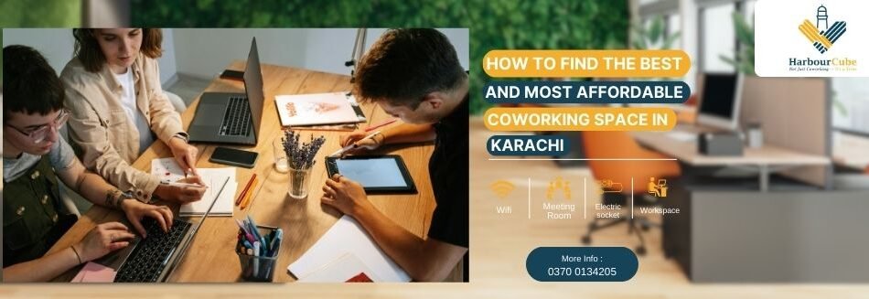 Professionals working in a coworking space in Karachi environment.