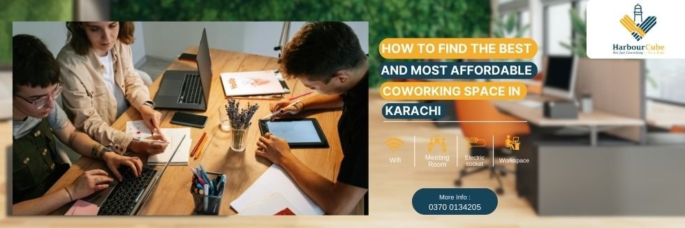 Professionals working in a coworking space in Karachi environment.