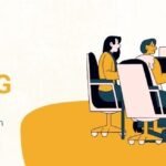 Remote team working together in a coworking office in Karachi.