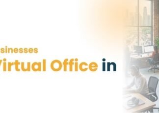 Remote business team using a virtual office solution for communication and professional operations in 2026